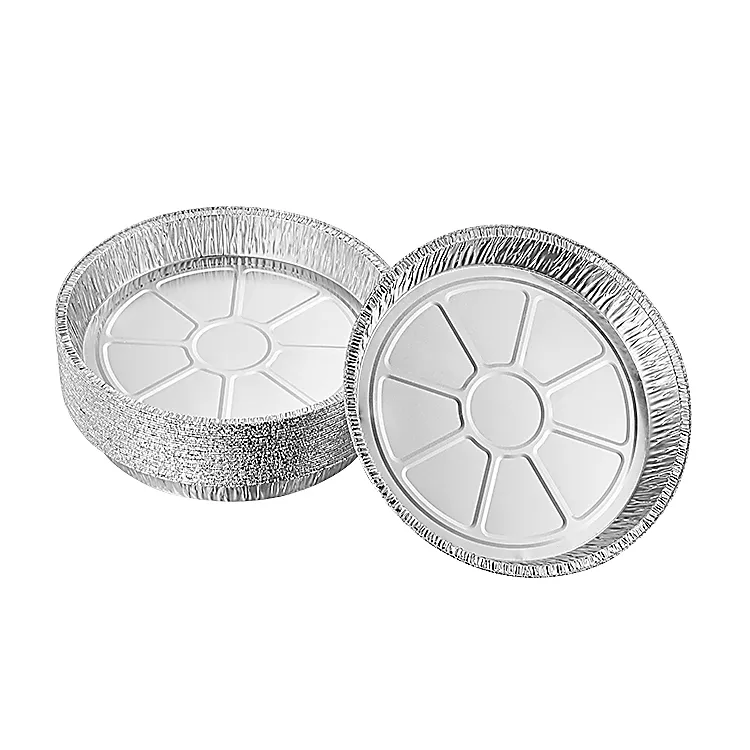 Kerek ónfólia serpenyők eldobható alumínium